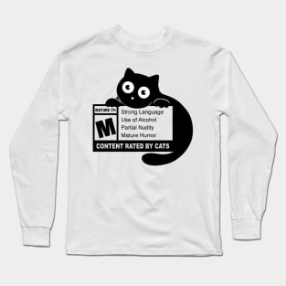 Cat mature content Long Sleeve T-Shirt